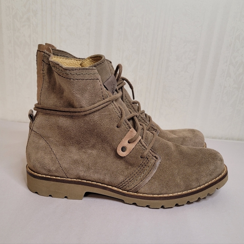 Bussola  Kalahari Lady Suede Lace Up Ankle Boots Size 37 US 7 - Picture 2 of 13